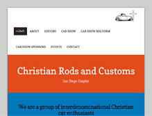 Tablet Screenshot of christianrodsandcustomssd.com